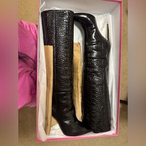 Paris Texas Snake skin boots